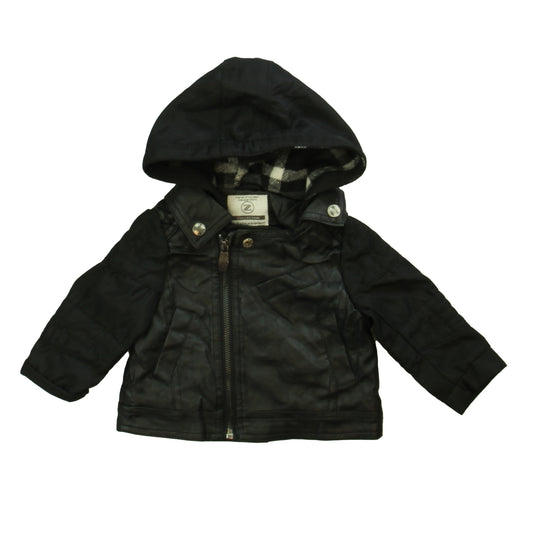 Piazza Italia Boys Black Jacket Size: 3-6 Months Black