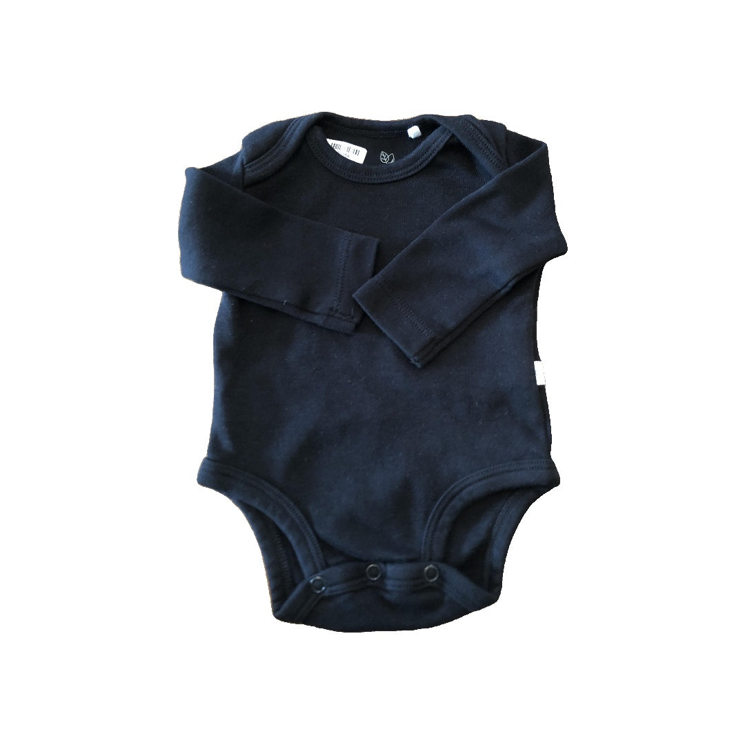 Oliver & Rain Boys Black Onesie Size: Newborn Black