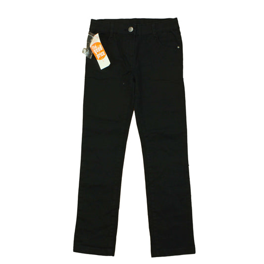 Okaidi Girls Black Pants Size: 8 Years