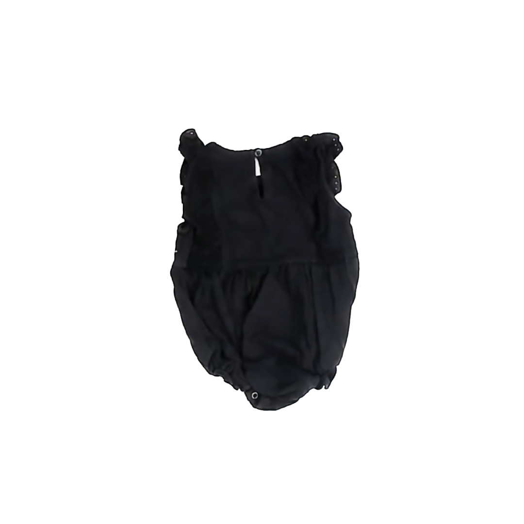 Gap Girls Black Onesie Size: 3-6 Months Black