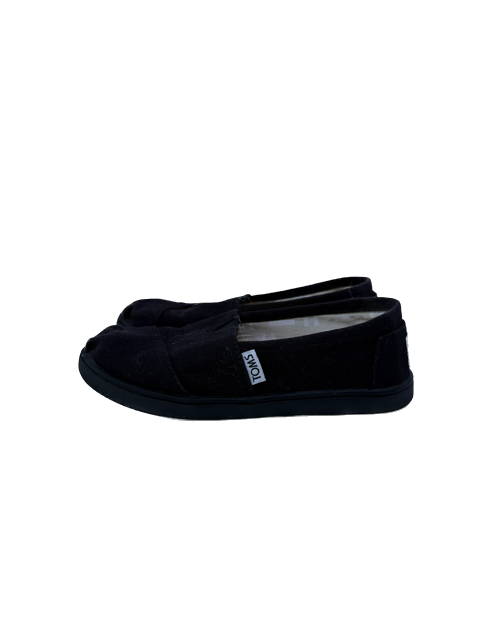 Toms Unisex Black Shoes Size: Youth 1 Black