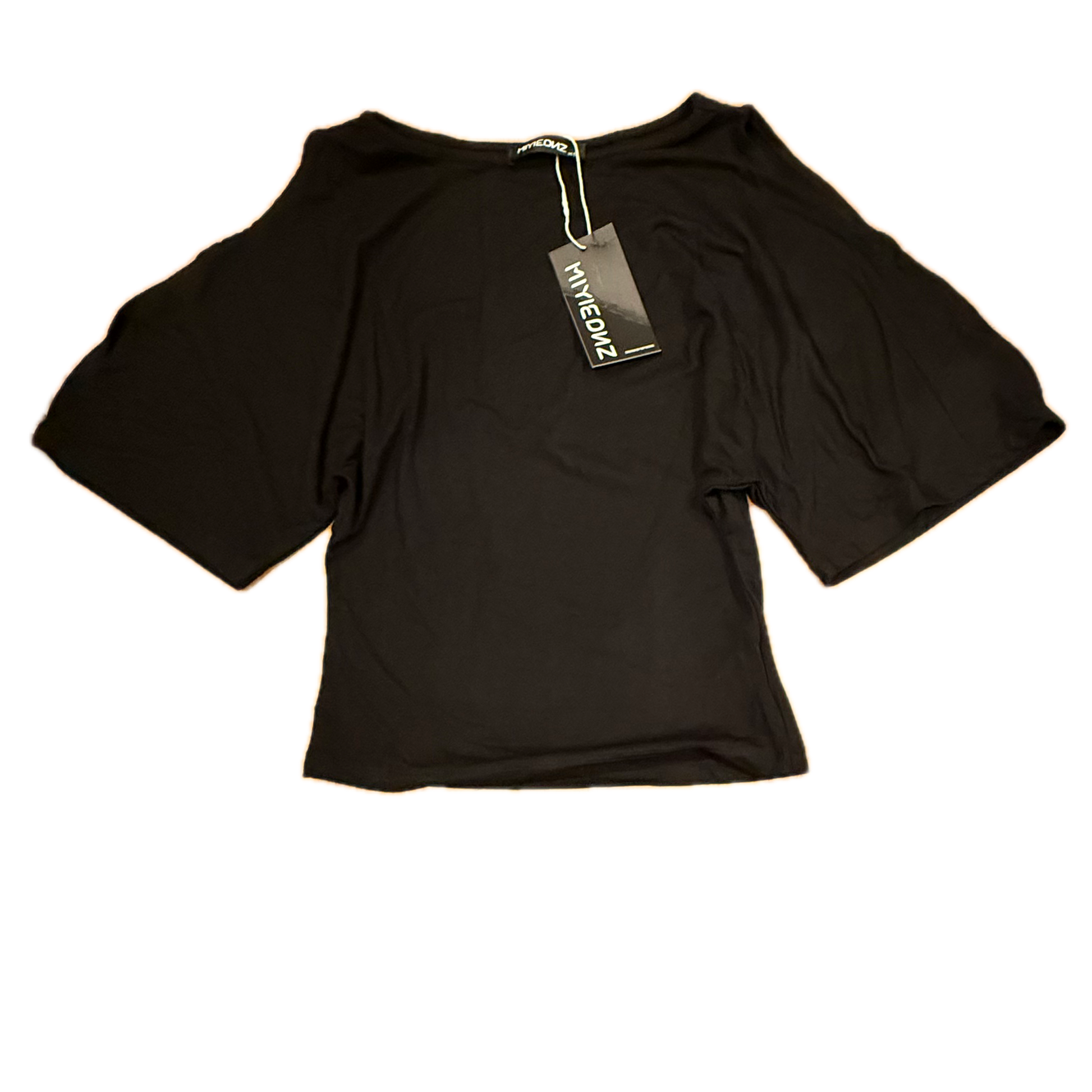 Miyieone Girls Black T-Shirt Size: Junior XS Black