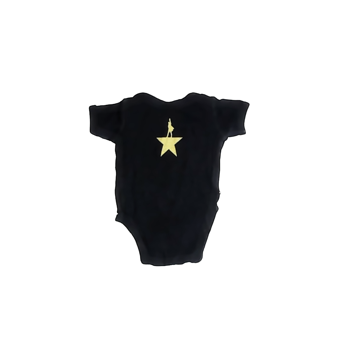 Hamilton Unisex Black Onesie Size: 6 Months Black