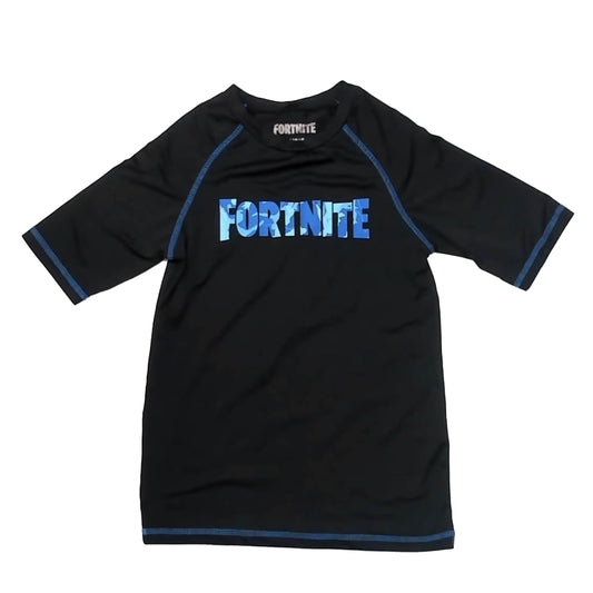 Fortnite Boys Black Rashguard Size: 10-12 Years Black