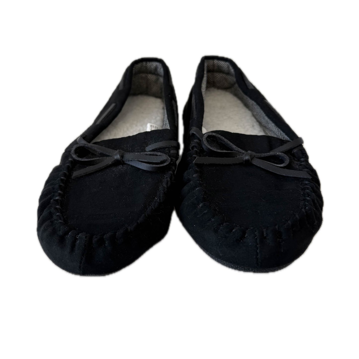 Unknown Brand Girls Black Slippers Size: 1 Youth Black