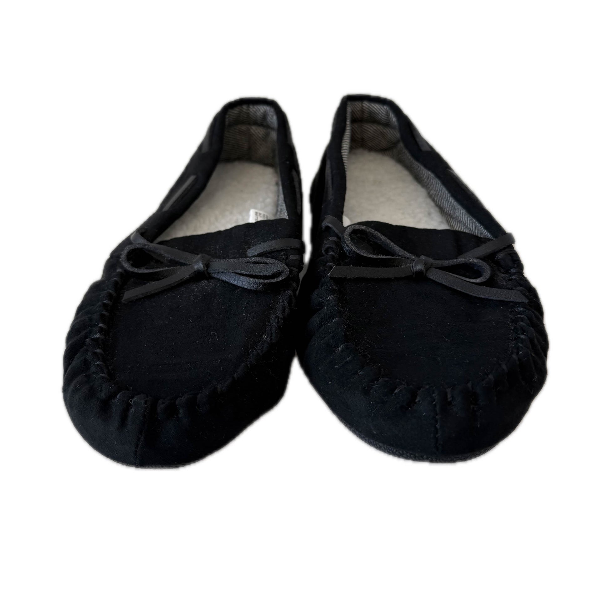 Unknown Brand Girls Black Slippers Size: 1 Youth Black