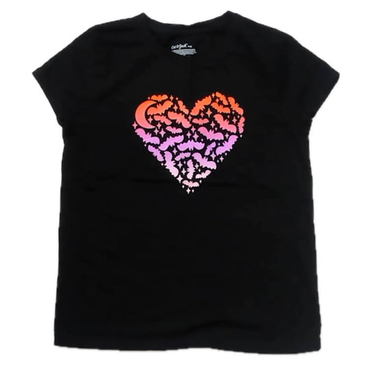 Cat & Jack Girls Black T-Shirt Size: 8 Years Black