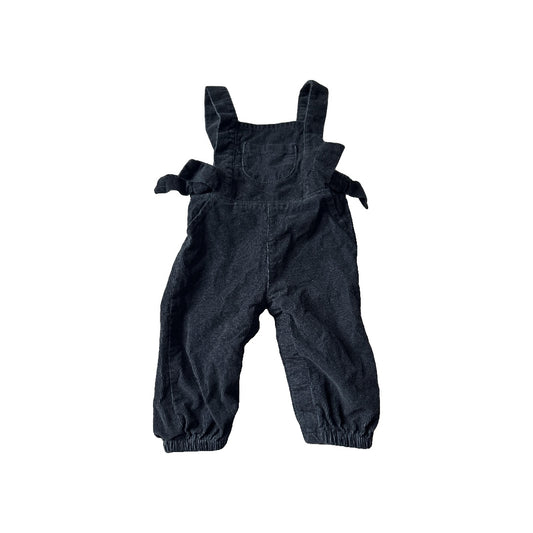 Carters Girls Black Overalls Size: 3 months Black