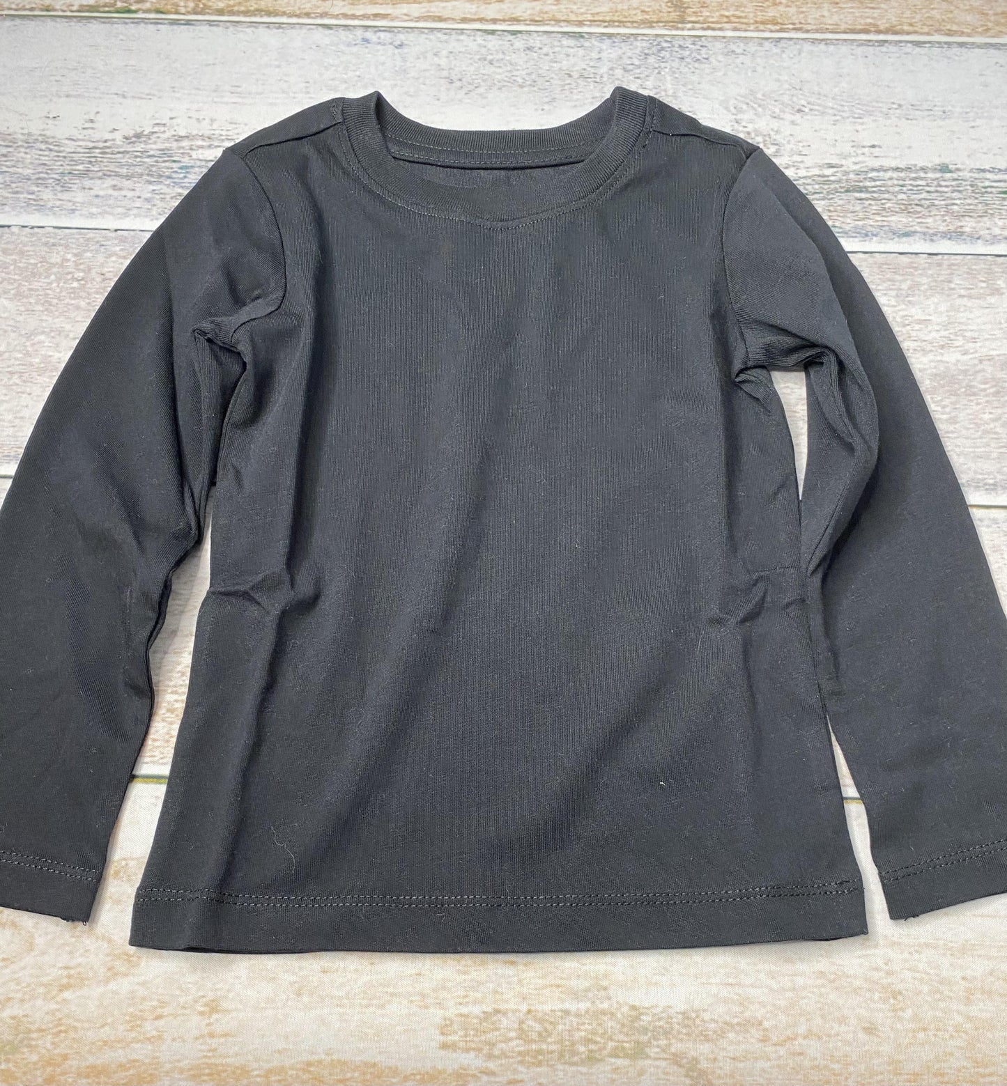 Primary Unisex Black Long Sleeve Shirt Size: 2T Black