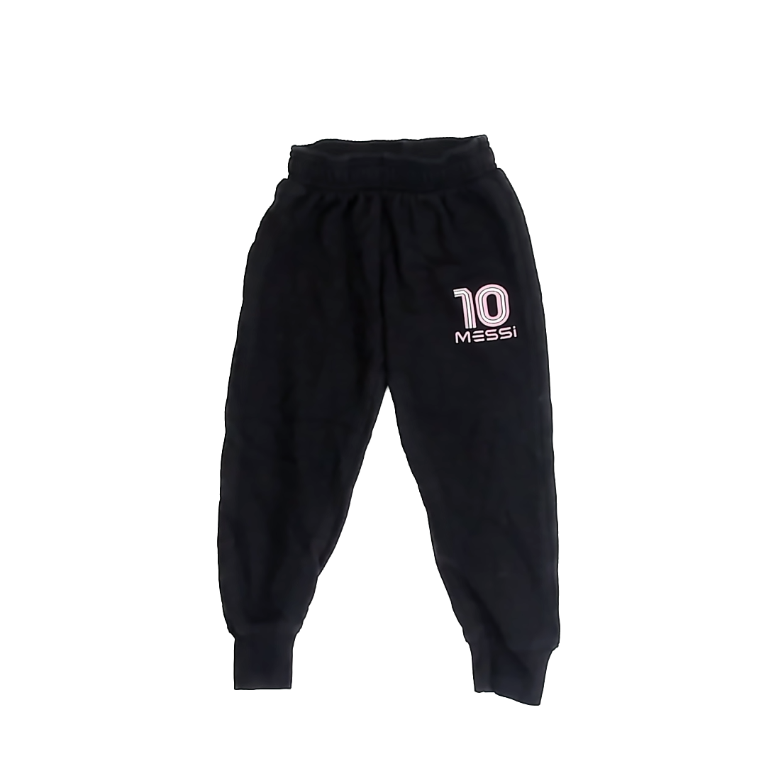 Messi Unisex Black Casual Pants Size: 5T Black