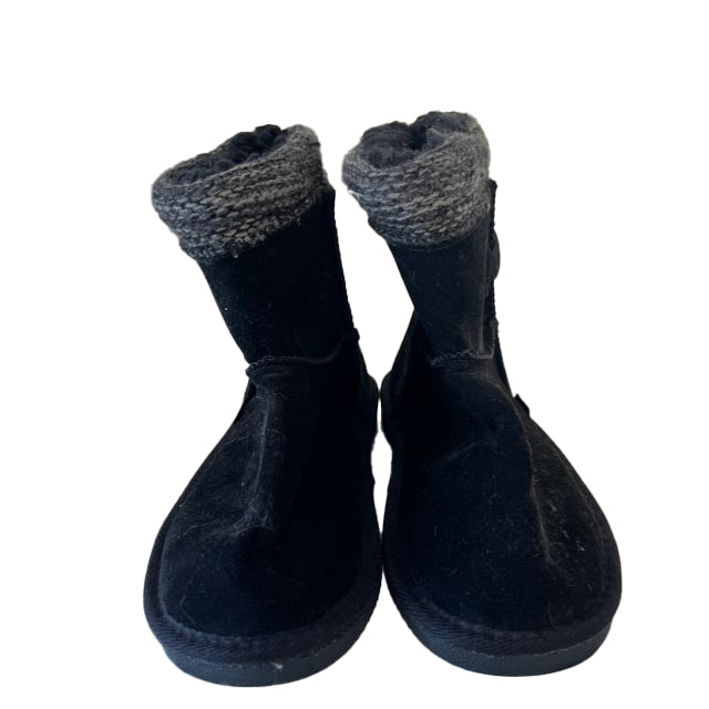 Muk Luks Girls Black Boots Size: 4 Youth