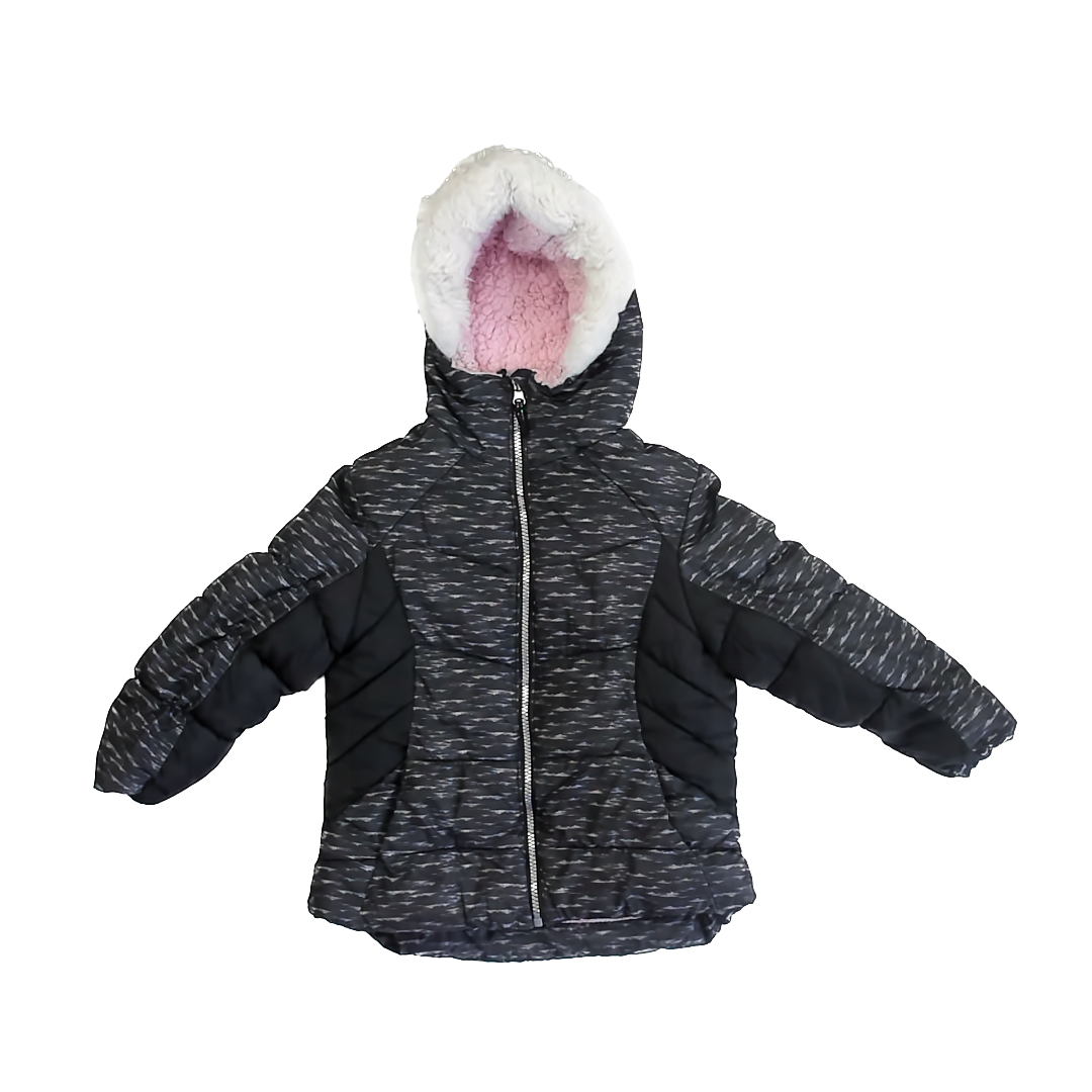 Zero Posur Girls Black Winter Coat Size: 6 Years Black