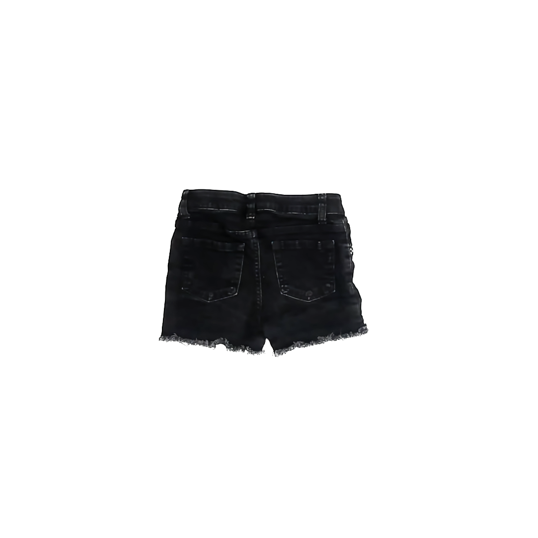 Cat & Jack Girls Black Jean Shorts Size: S (6-7) Black