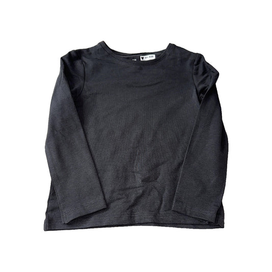 H&M Unisex Black Long Sleeve T-Shirt Size: 3-4 Years Black
