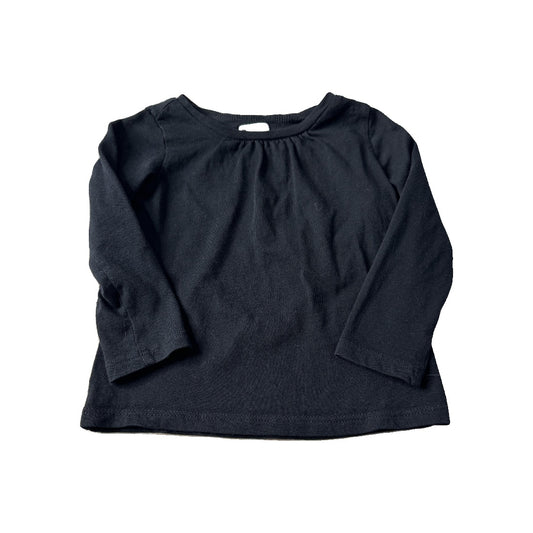Harper Canyon Girls Black Long Sleeve Shirt Size: 18 months Black