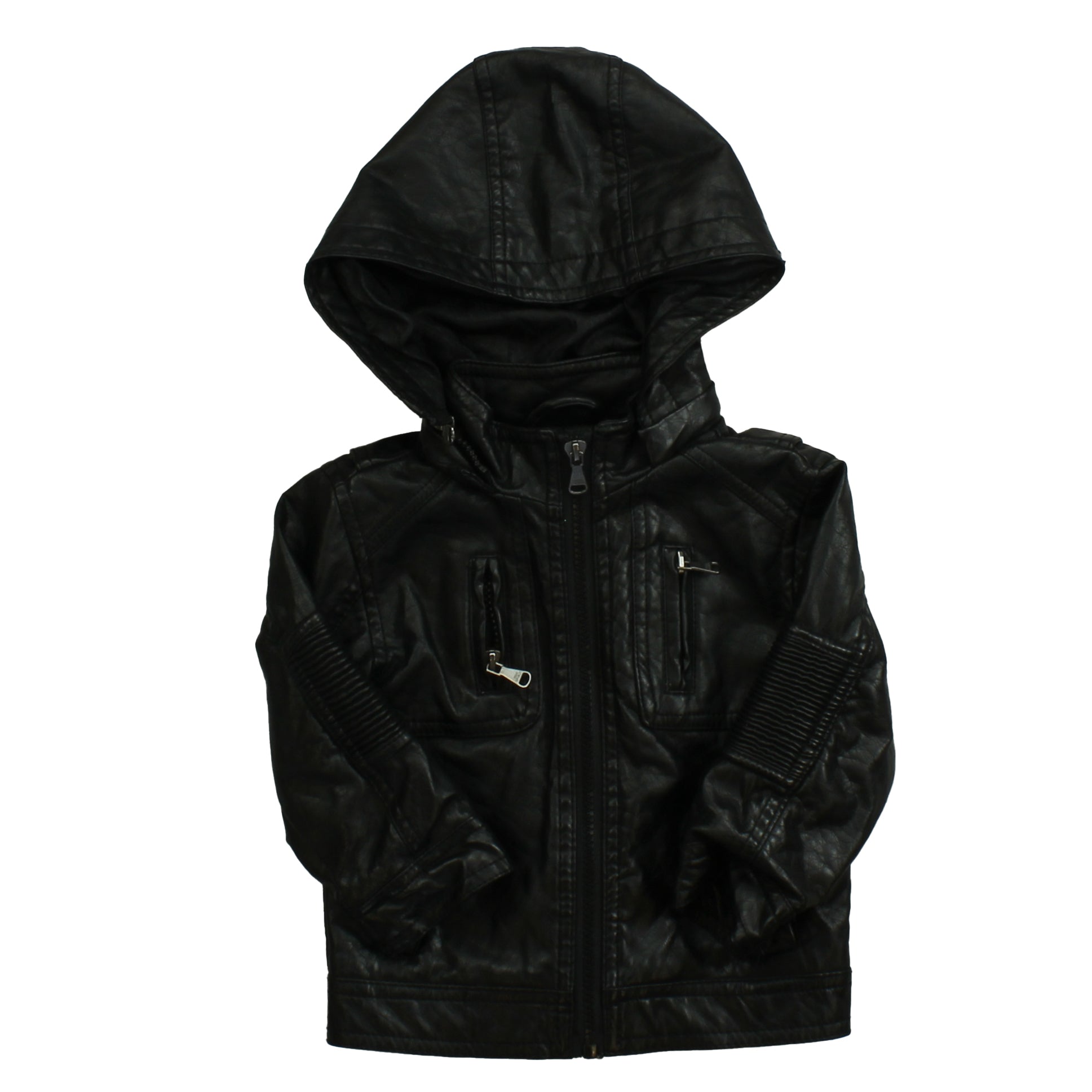 Urban Republic Boys Black Jacket Size: 18 Months Black