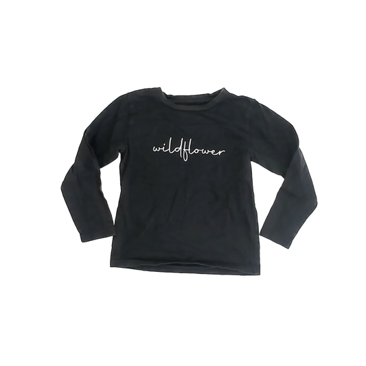 Dot Australia Girls Black Long Sleeve T-Shirt Size: 6 Years Black