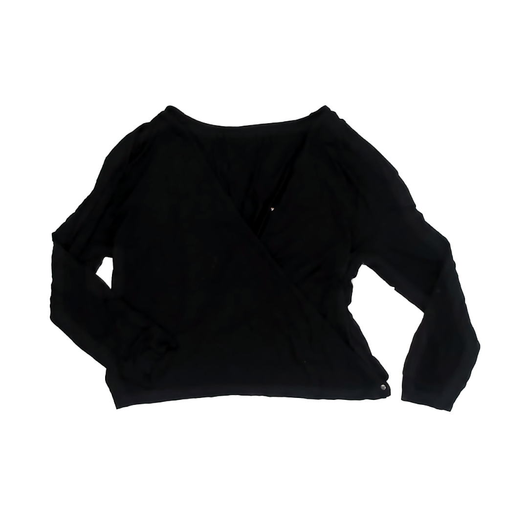 Of an Origin Girls Black Long Sleeve Shirt Size: Women's L Black