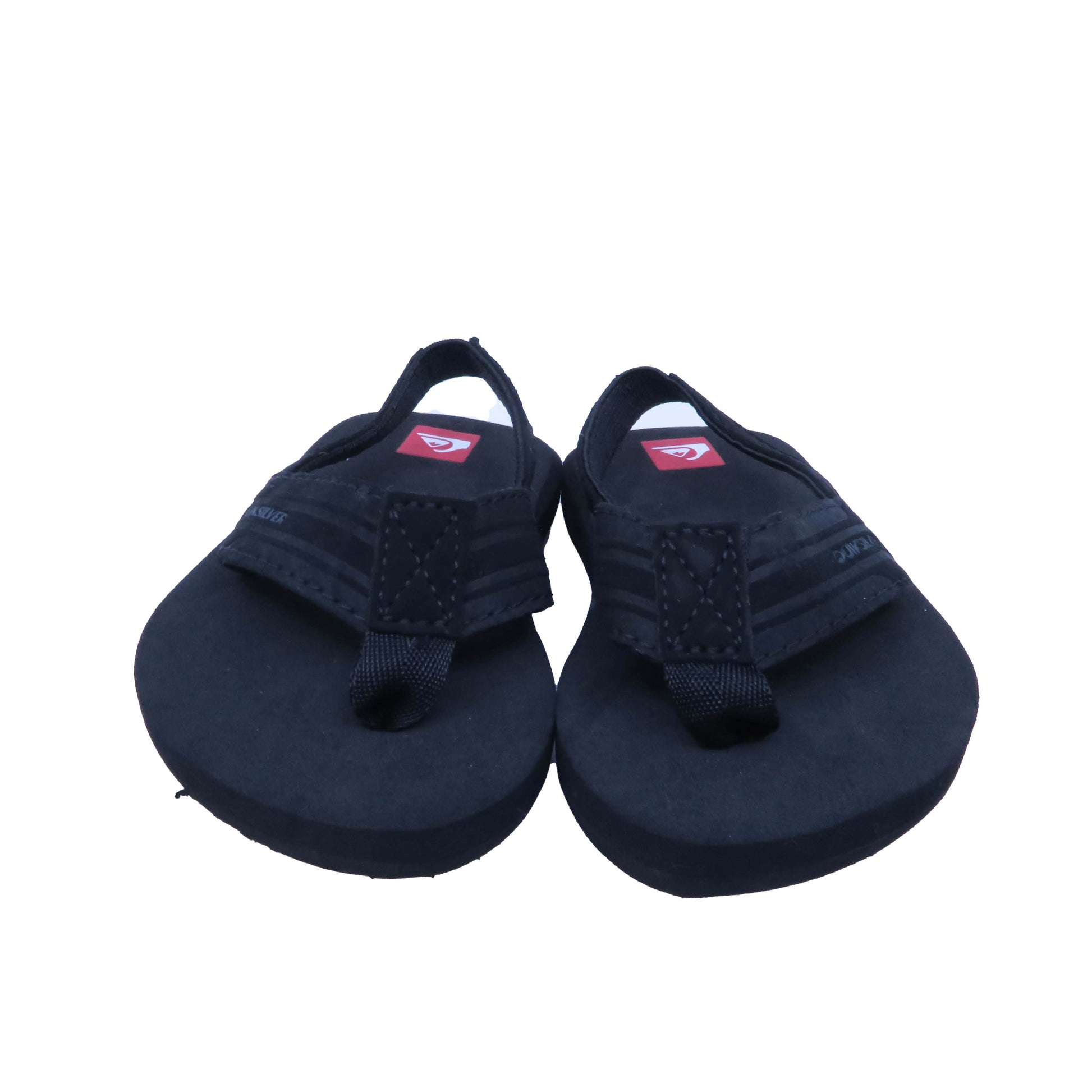 Quicksilver Boys Black Flip Flops Size: 0-12 Months Black
