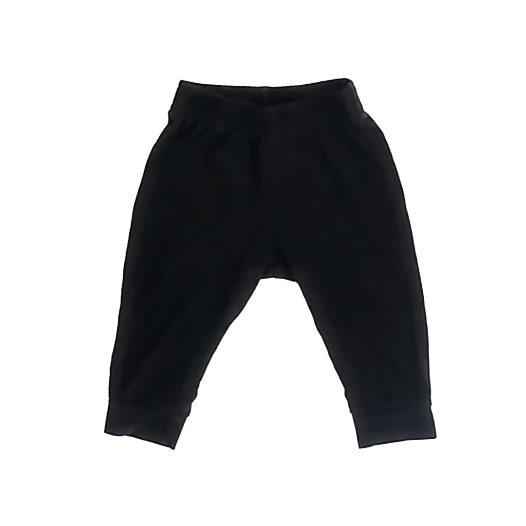 Cat & Jack Unisex Black Leggings Size: 12 Months Black