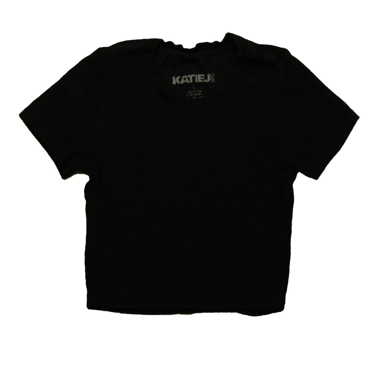 Katie J Girls Black T-Shirt Size: 10-12 Years