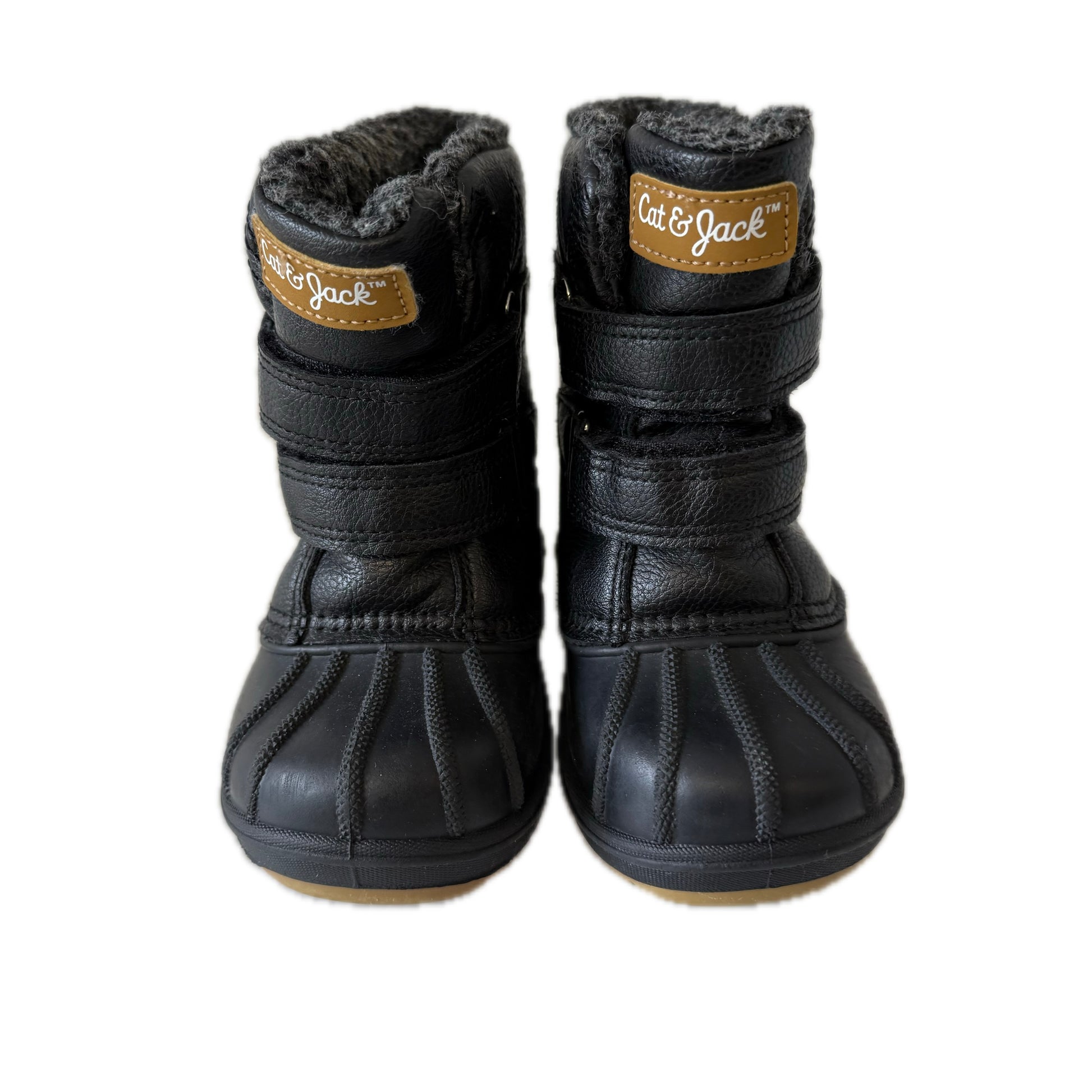 Cat & Jack Boys Black Boots Size: 7 Toddler Black
