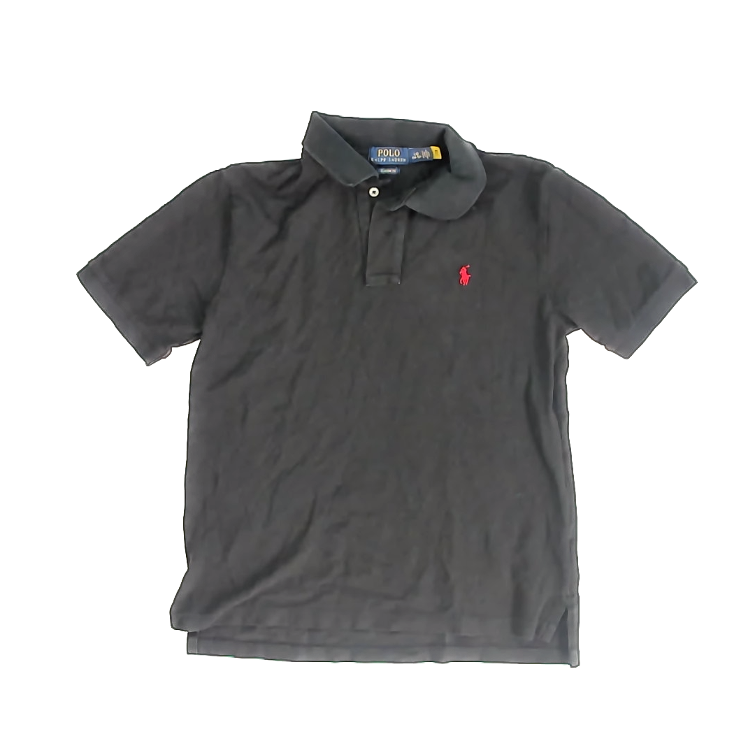 Ralph Lauren Boys Black Polo Shirt Size: 14-16 Years Black