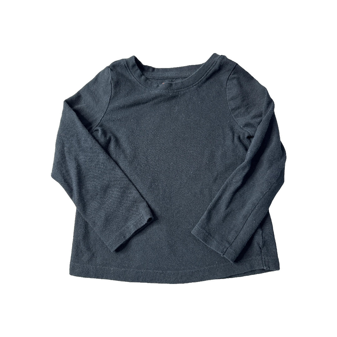 Cat & Jack Unisex Black Long Sleeve T-Shirt Size: 3T Black