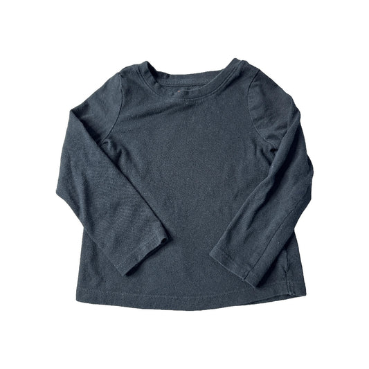 Cat & Jack Unisex Black Long Sleeve T-Shirt Size: 3T Black