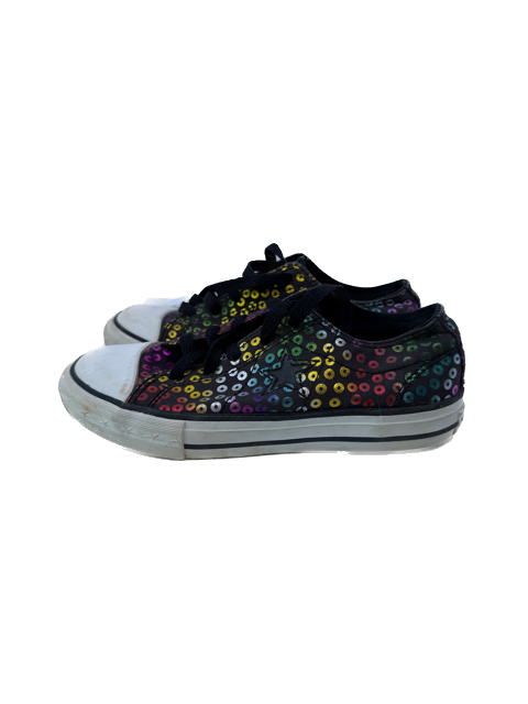 Converse Girls Black Sneakers Size: Youth 1 Black