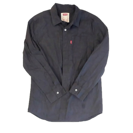 Levi's Boys Black Button Down Long Sleeve Size: 10-12 Years Black