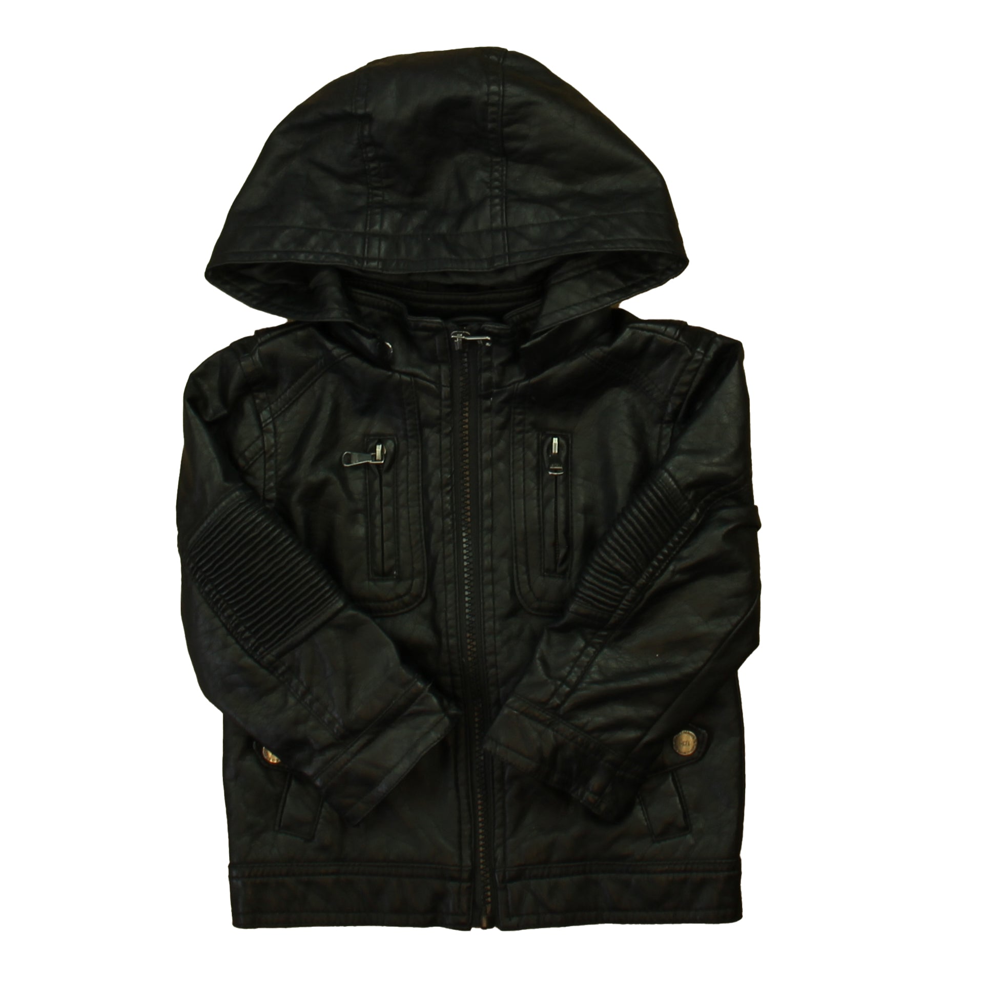 Urban Republic Girls Black Jacket Size: 24 Months Black