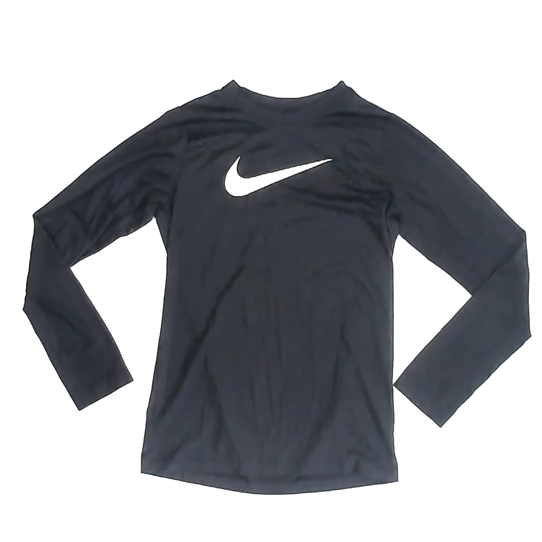 Nike Boys Black Athletic Top Size: YLG (14-16 Years) Black