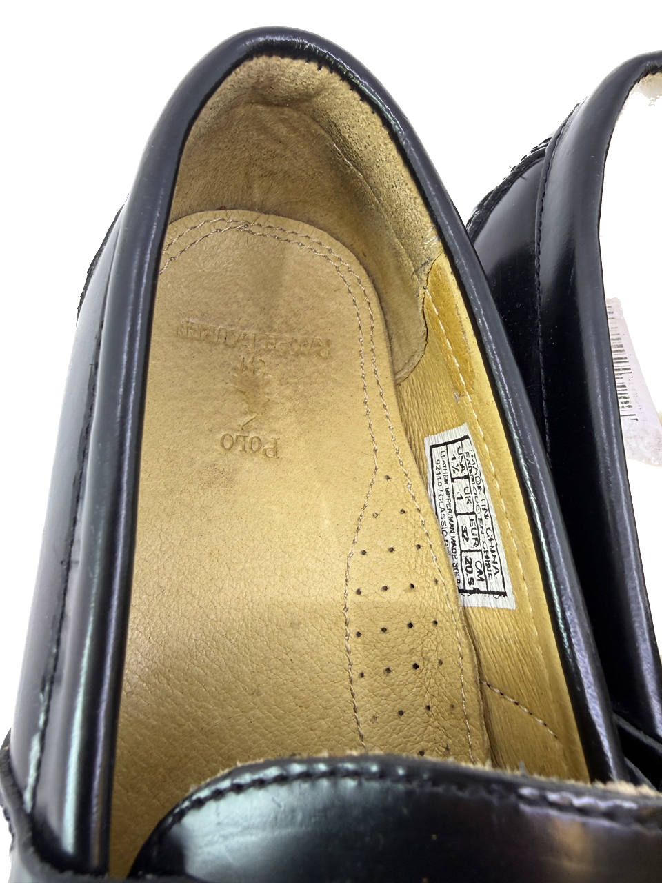 Ralph Lauren Boys Black Shoes Size: Youth 1.5 Black