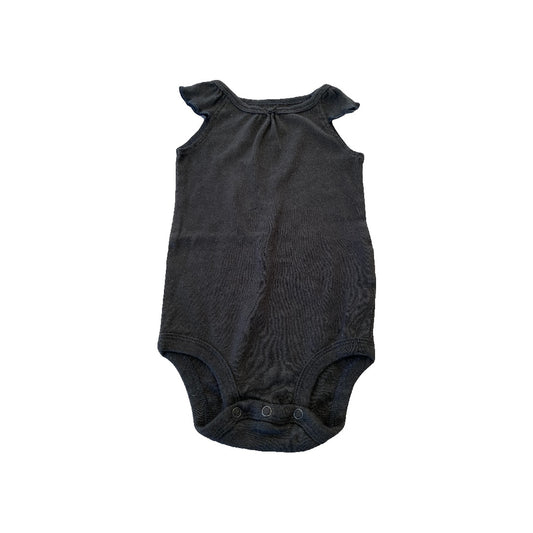 Carters Girls Black Onesie Size: 6-9 months Black