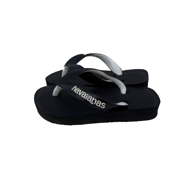 Havaianas Unisex Black Flip Flops Size: 9 Toddler Black