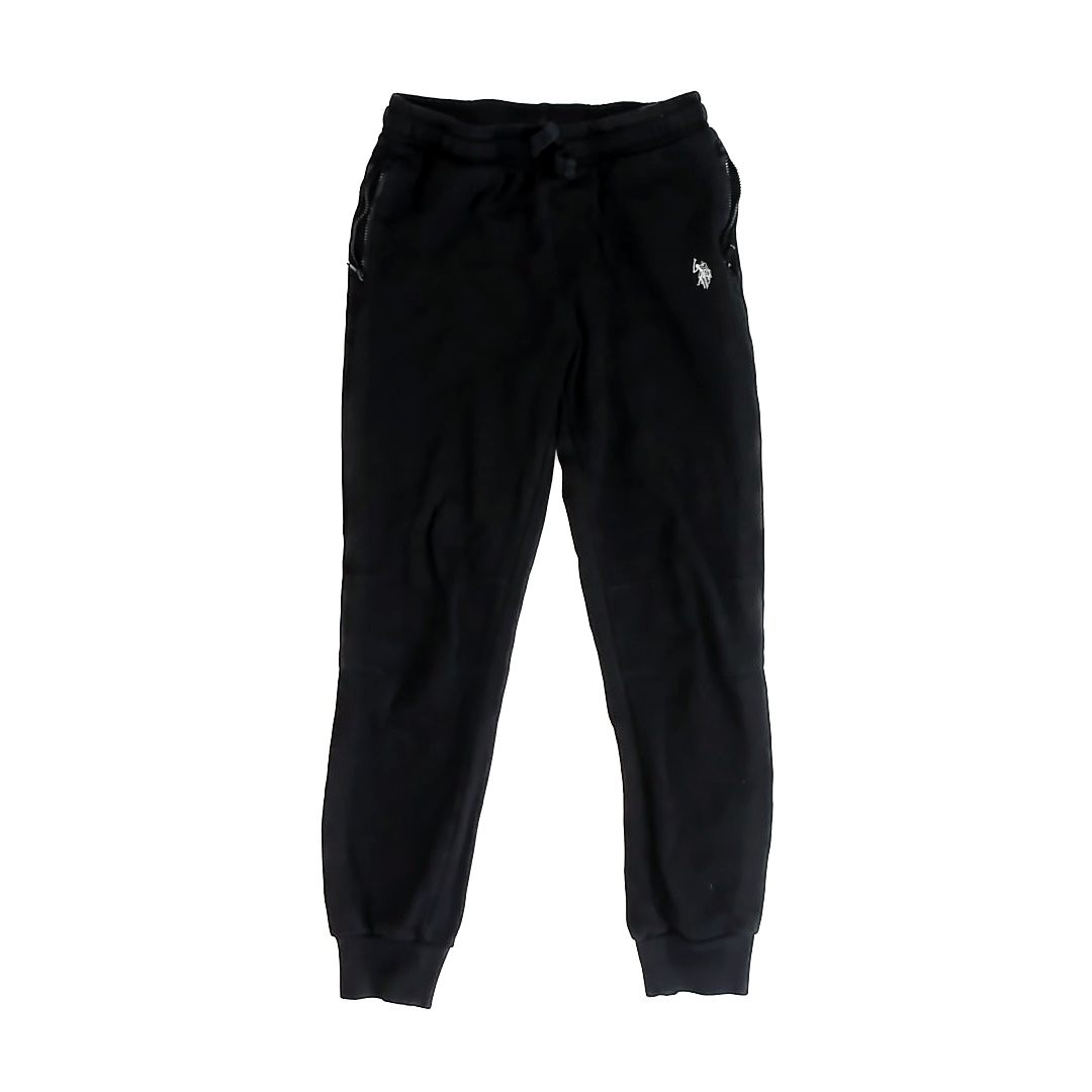 U.S. Polo Ass Boys Black Casual Pants Size: 10-12 Years Black