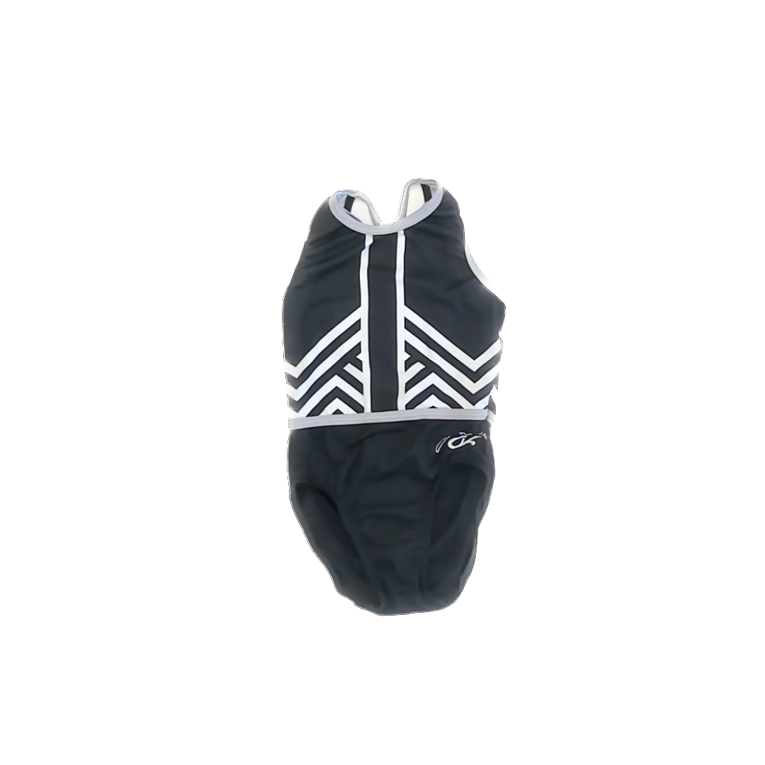 GK Girls Black Leotard Size: CM (7-8 Years) Black
