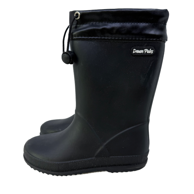 Dream Pairs Boys Black Rain Boots Size: 11 Toddler Black
