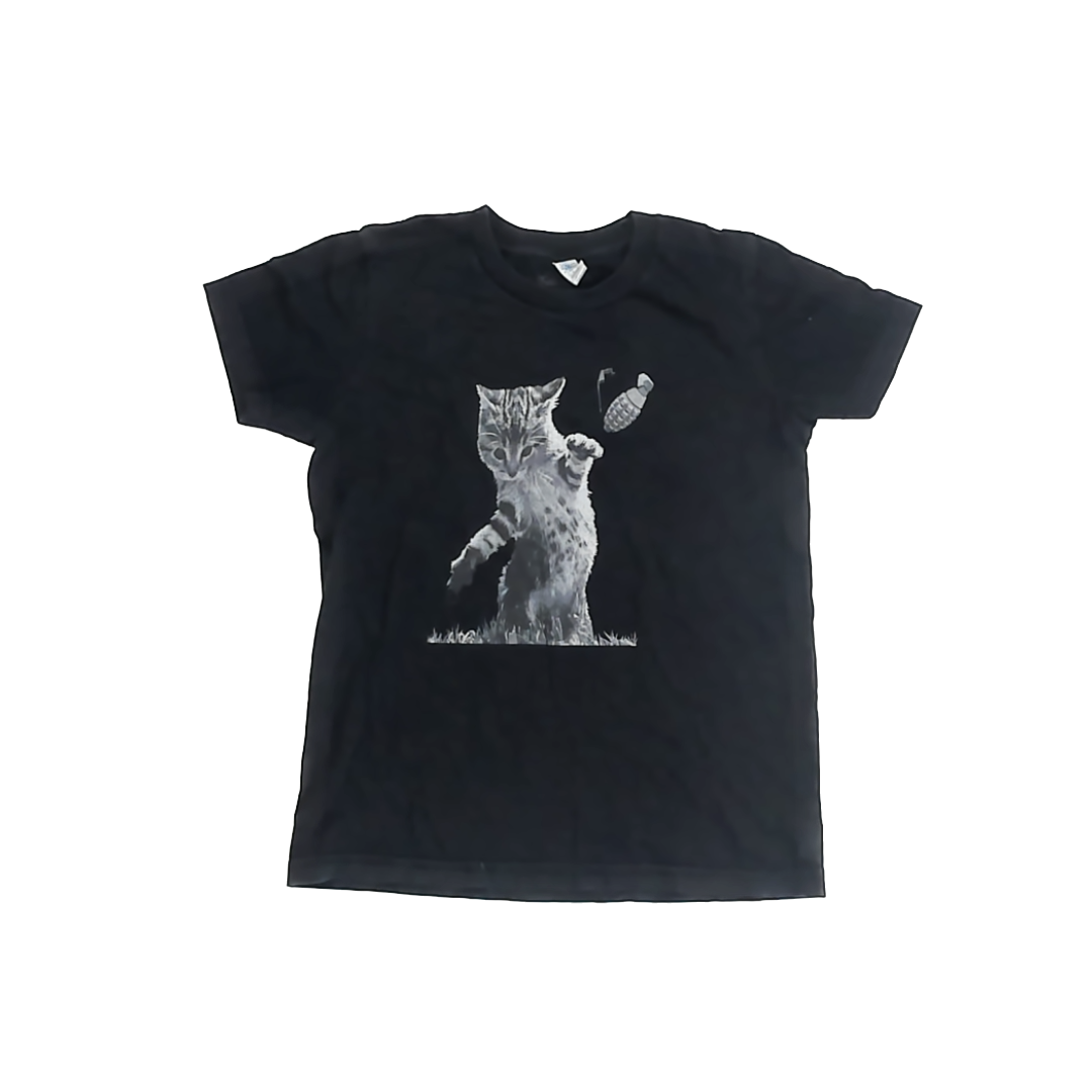 Unknown Boys Black T-Shirt Size: 10-12 Years Black