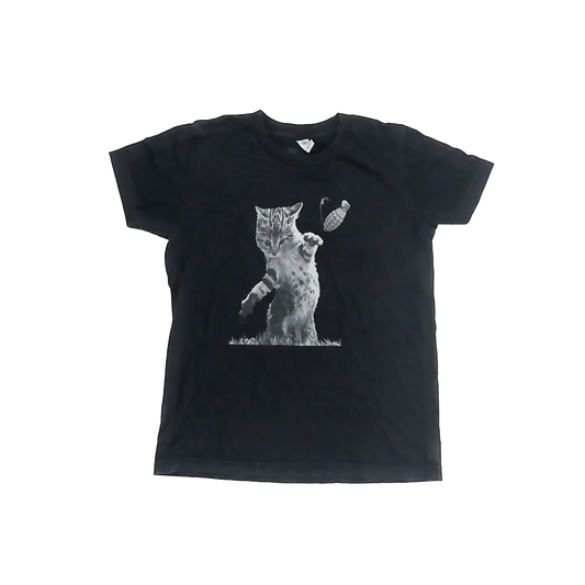 Unknown Boys Black T-Shirt Size: 10-12 Years Black