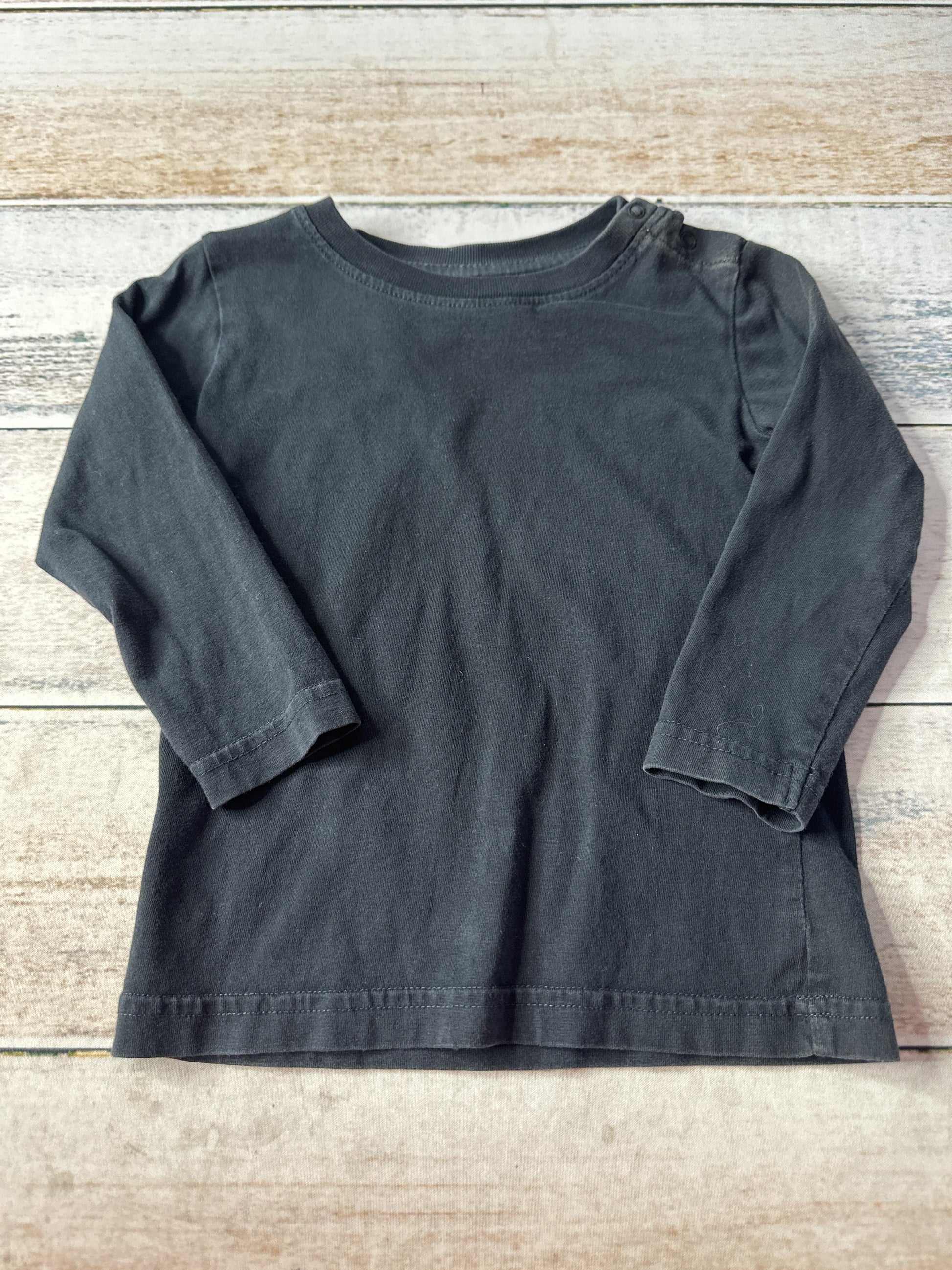 Primary Unisex Black Long Sleeve T-Shirt Size: 12-18 months Black