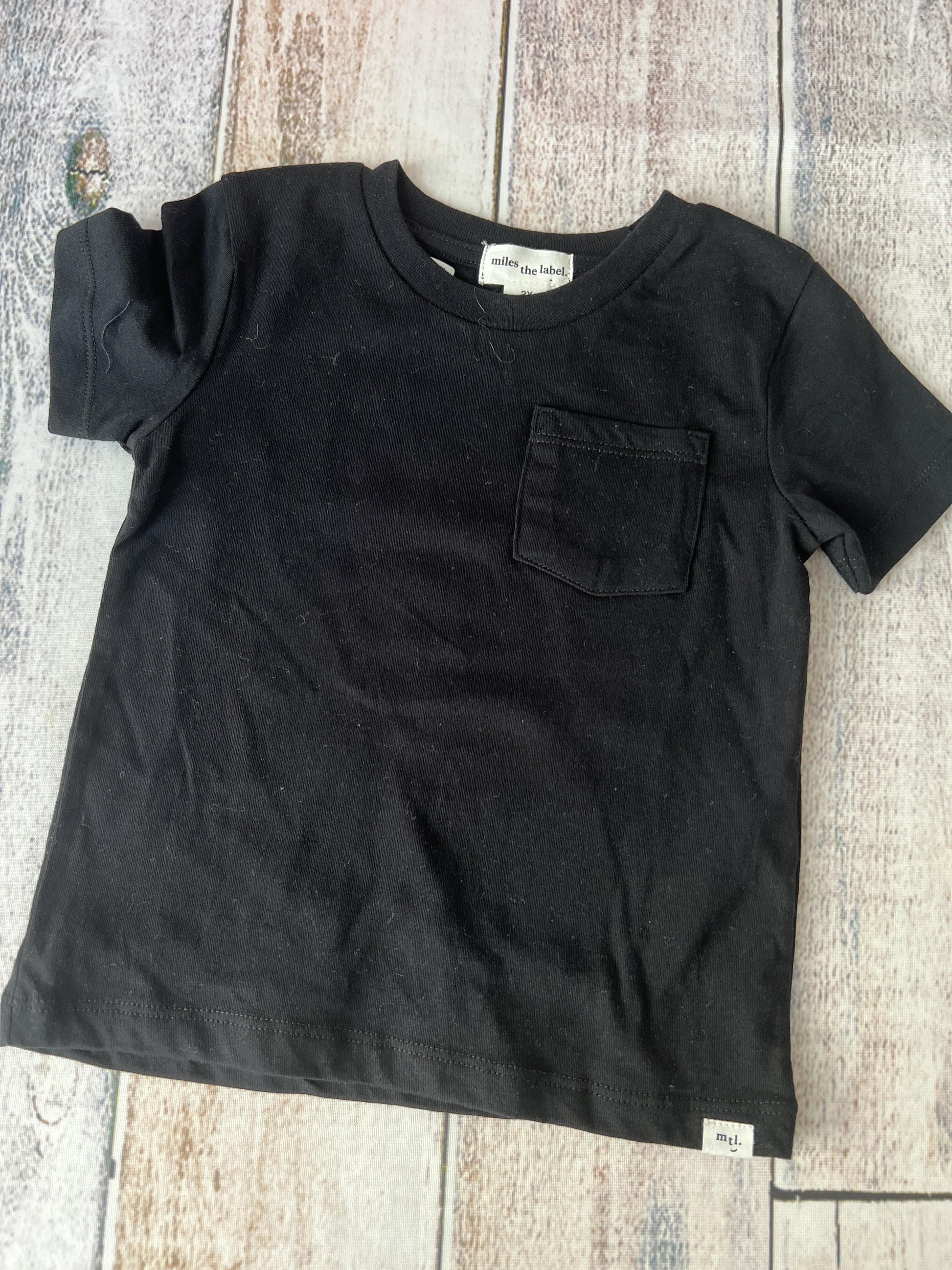 Miles Boys Black Long Sleeve Shirt Size: 2T Black