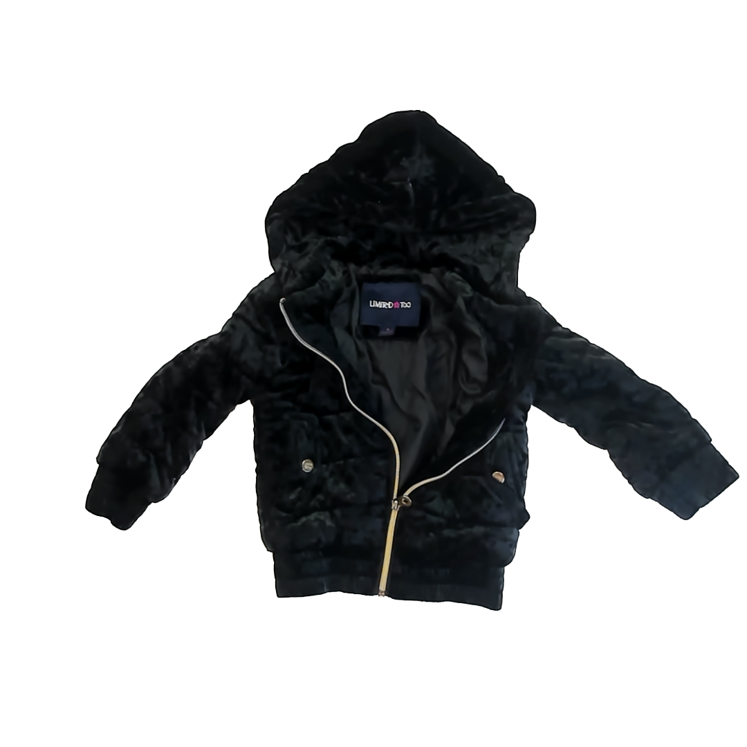 Limited Too Girls Black Winter Coat Size: 4T Black