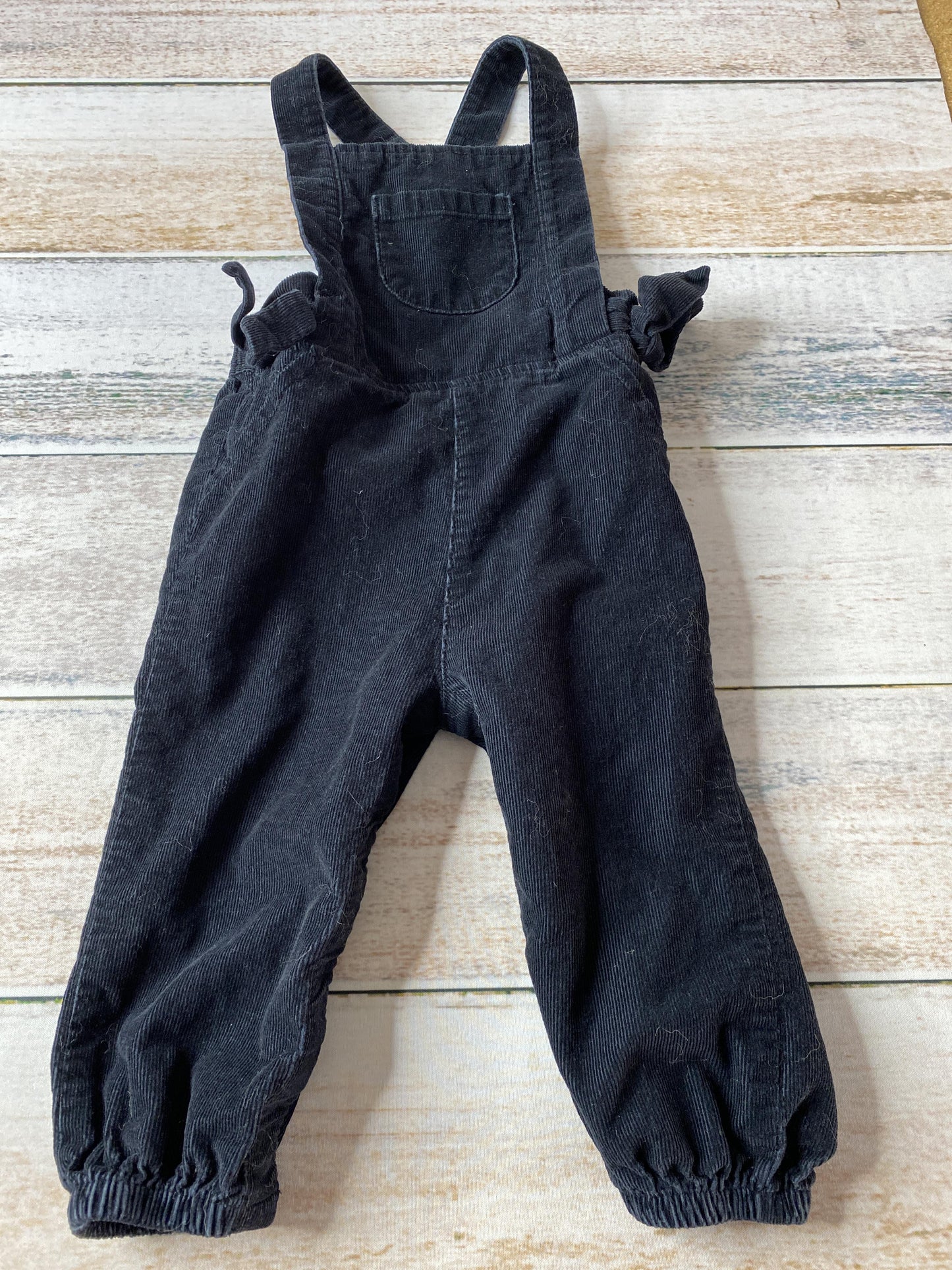 Carters Girls Black Overalls Size: 9 months Black