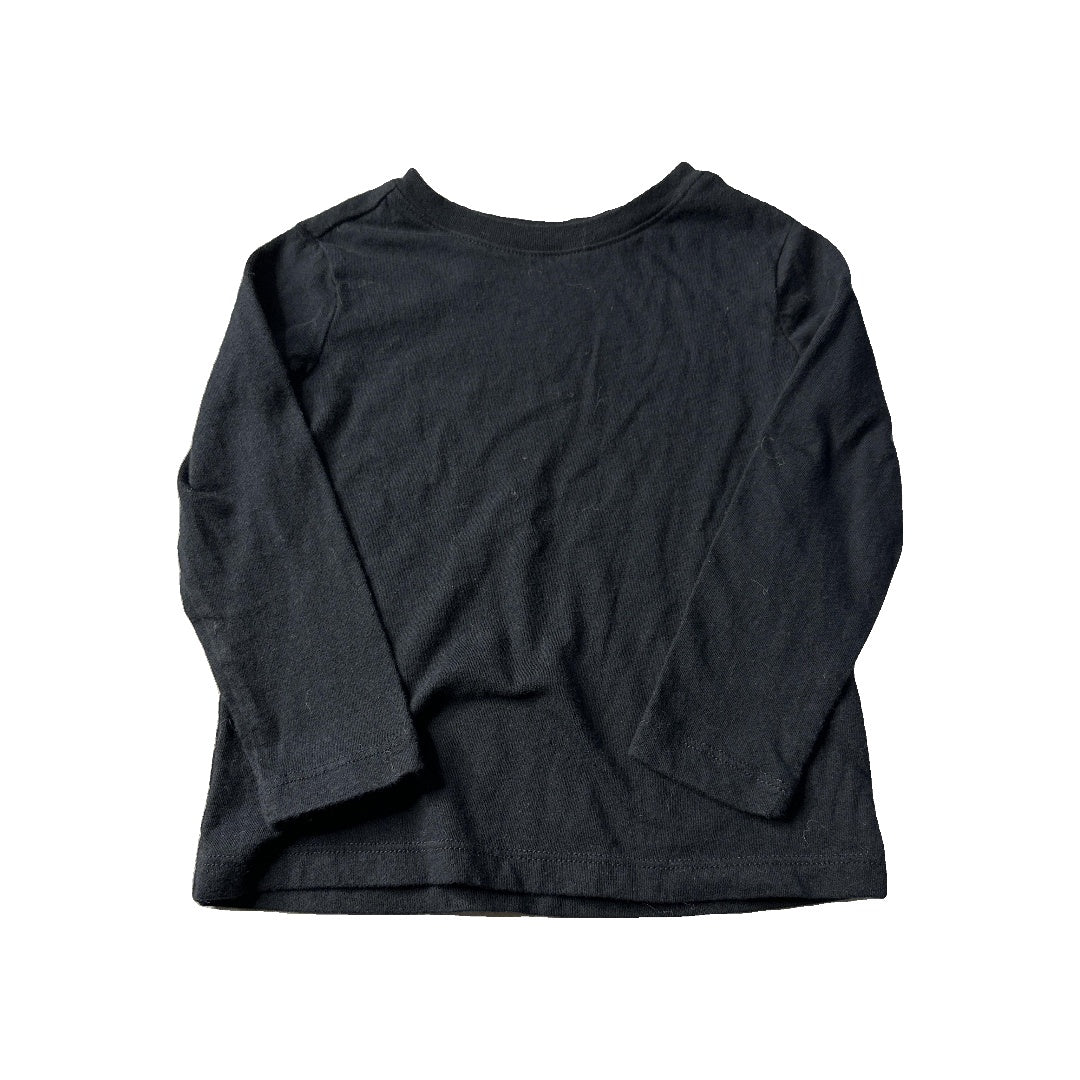 Old Navy Unisex Black Long Sleeve Shirt Size: 2T Black