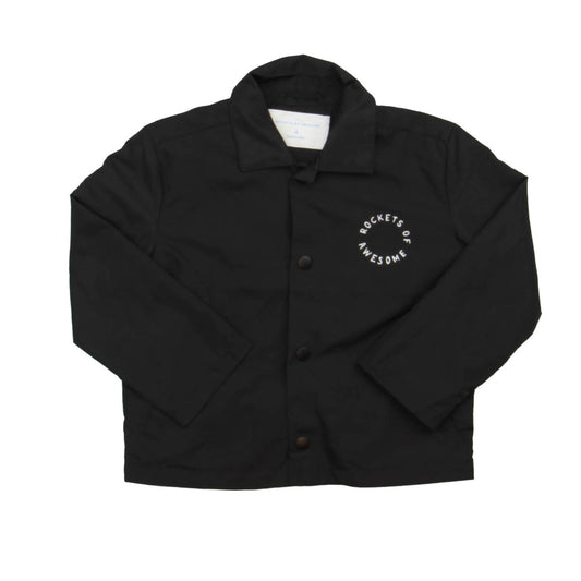 Rockets Of Awesome Boys Black Jacket Size: 4T Black