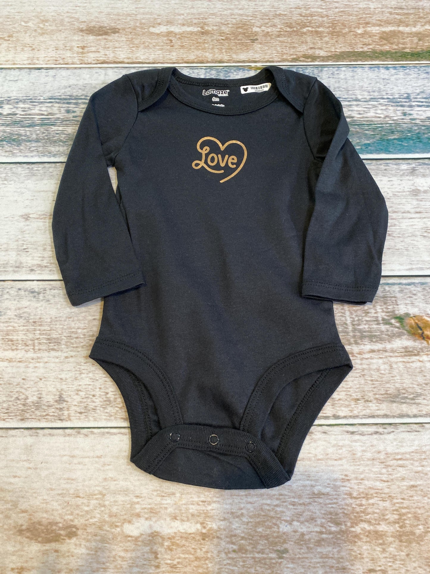 Lamaze Girls Black Onesie Size: 6 months Black