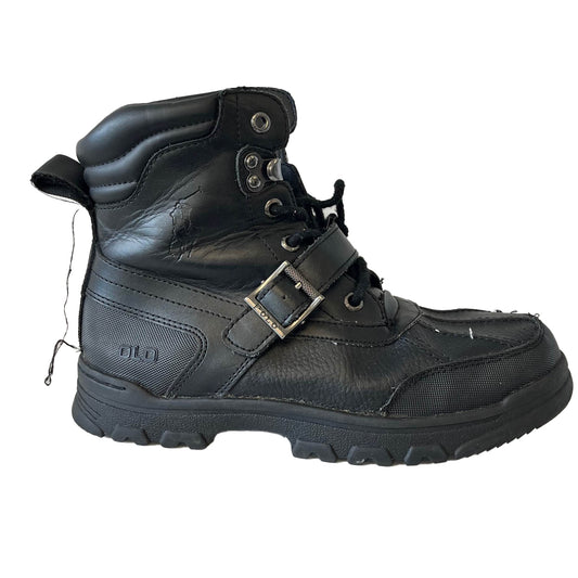 Ralph Lauren Boys Black Boots Size: 3 Youth