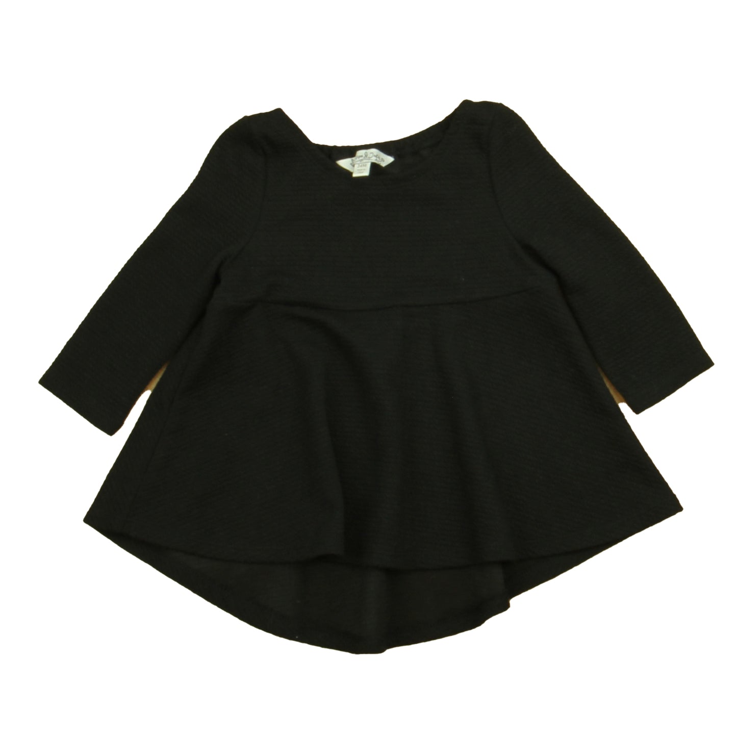 Pippa & Julie Girls Black Dress Size: 24 Months Black